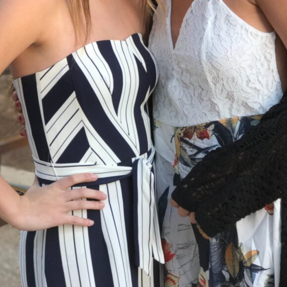 HM Striped Strapless Pant Romper - Picture 4 of 6